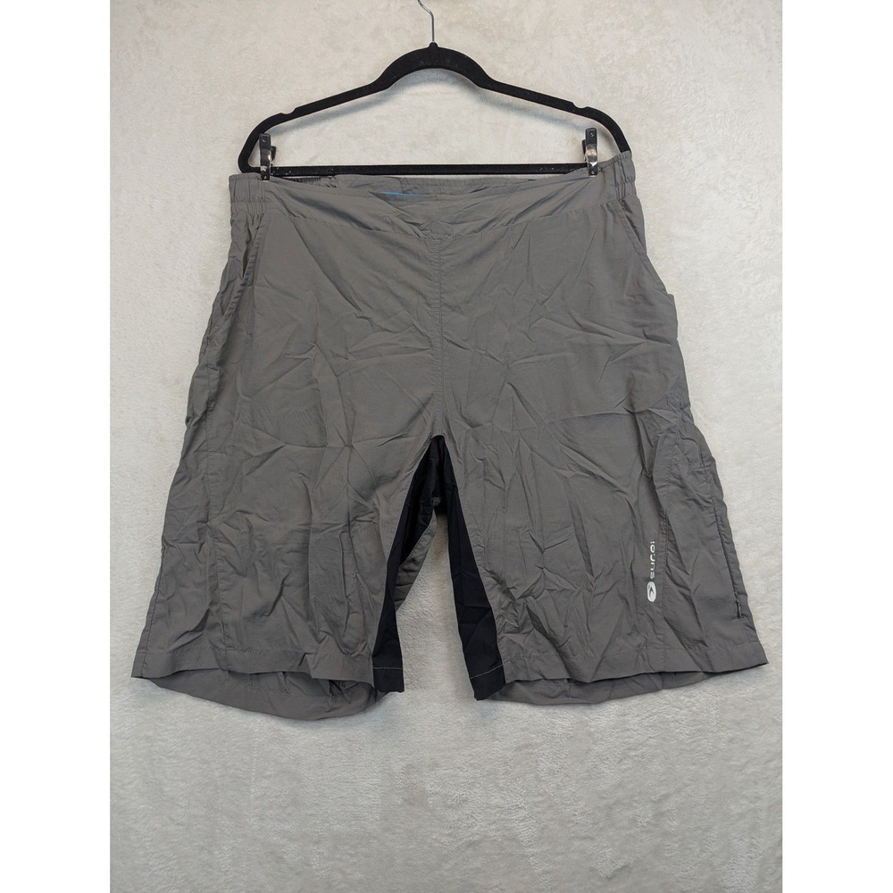 Sugoi Neo Lined Cycling Shorts Mens XL Gray Padded Chamois MTB Mountain Bike